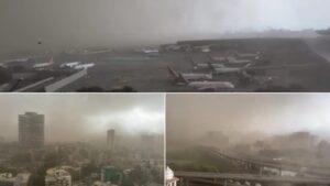 Dust Storm, Rains disrupt Mumbai; flights and trains delayed