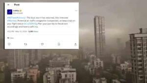 Indigo Issues Travel Advisory in Relation to Dust Storm over Mumbai