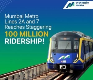 Mumbai Metro Lines 2A and 7 Complete 100 Million Journeys
