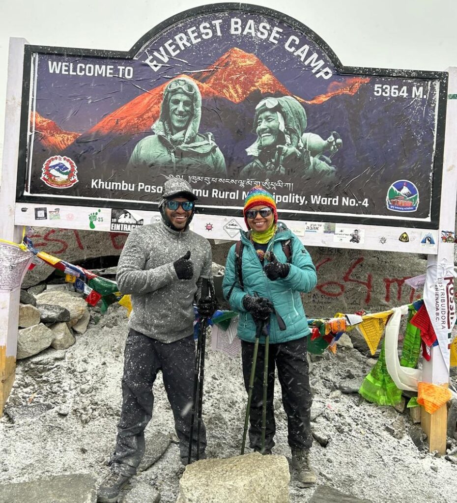 Mumbai based Abhishek Mandvikar, a polio affected victim since birth successfully climbs to Everest Base Camp