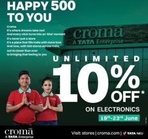 Croma reaches a milestone of 500 stores in India