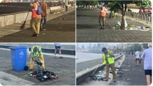 Mumbai BMC collects 11,500 kg waste from Marine drive after Team India’s victory parade