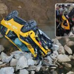 Tata Sierra Test Drive Car Falls Into 35-Foot Pit in Thane; Three Escape Unhurt