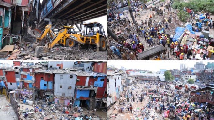 Western Railway Begins Demolition Drive Near Bandra Station, 400 Hutments Removed